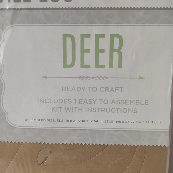 DIY Wall Zoo 3D Deer Ready to craft NWT - Picture 2 of 4
